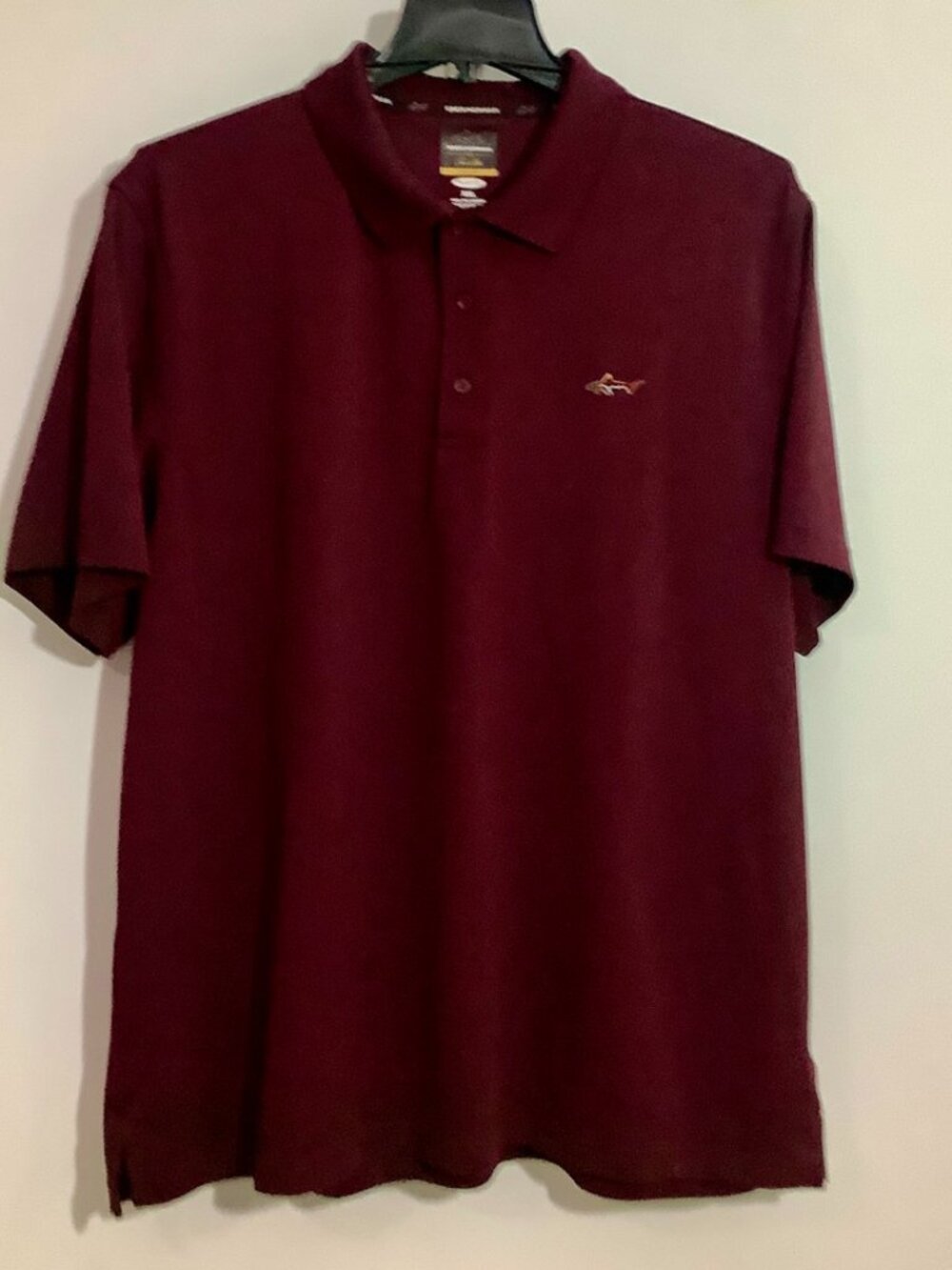 Greg Norman Golf Shirt XXL for Tasso Elba  Burgandy Short Sleeve